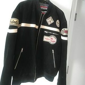 Firstgear Black Suede Motorcycle Jacket